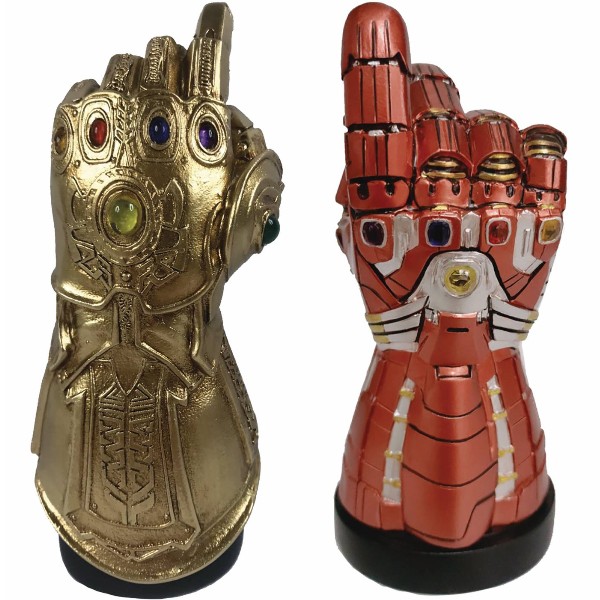 Surreal Entertainment Marvel Avengers Endgame Infinity and Nano Gauntlet LED Light Up 2020 San Diego Comic Con Exclusive Set